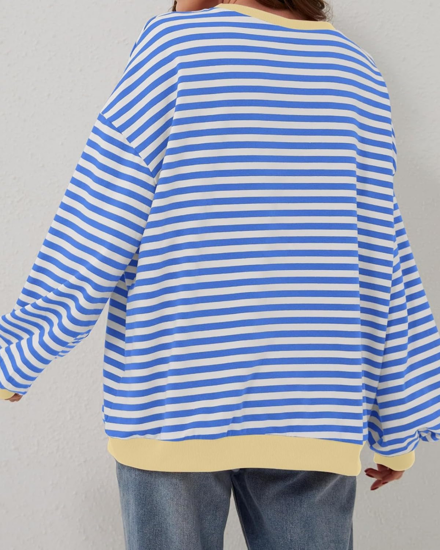 Vellana | Oversized Striped Sweatshirt