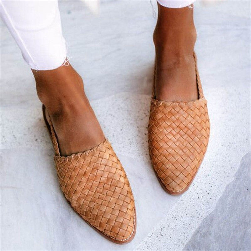 Kate™️ Leather Woven Shoes