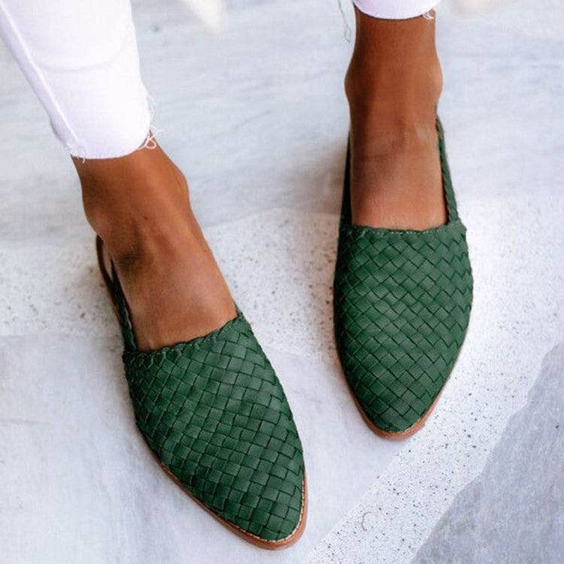 Kate™️ Leather Woven Shoes