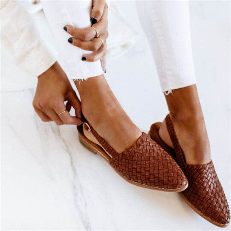 Kate™️ Leather Woven Shoes