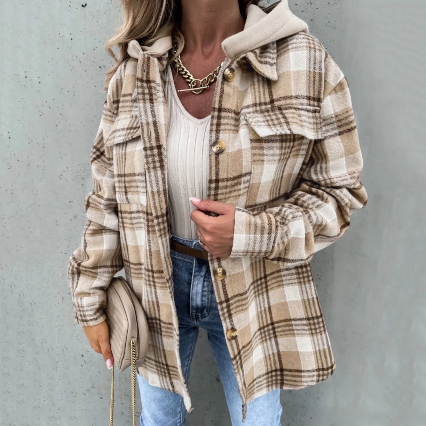 Chic™ Plaid Hoodie