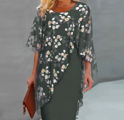 Lisette™ Floral Dress with Tummy Coverage