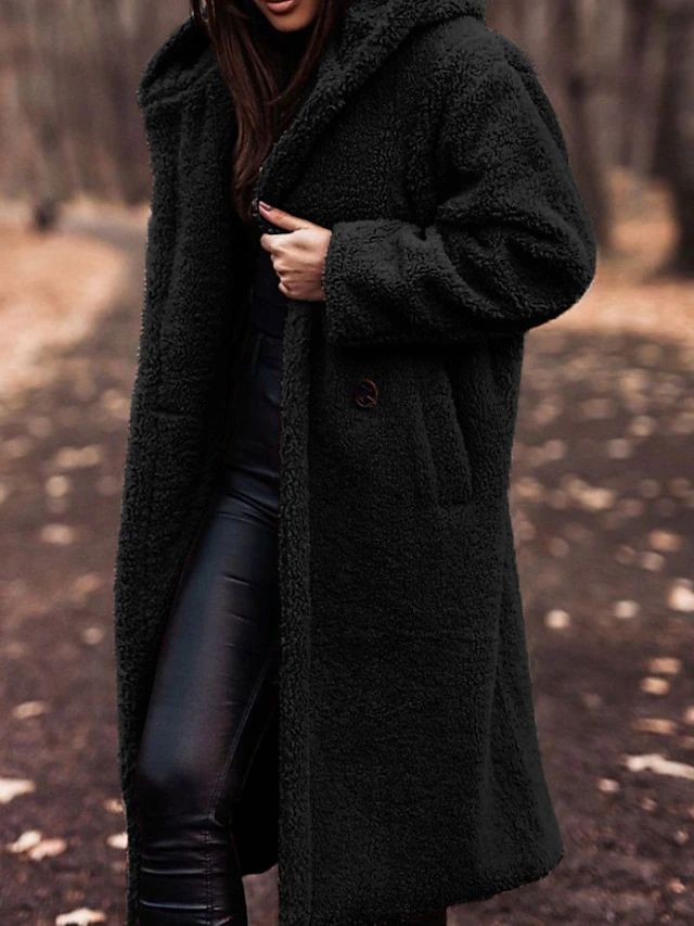 Celine™️ Faux Fur Long Coat