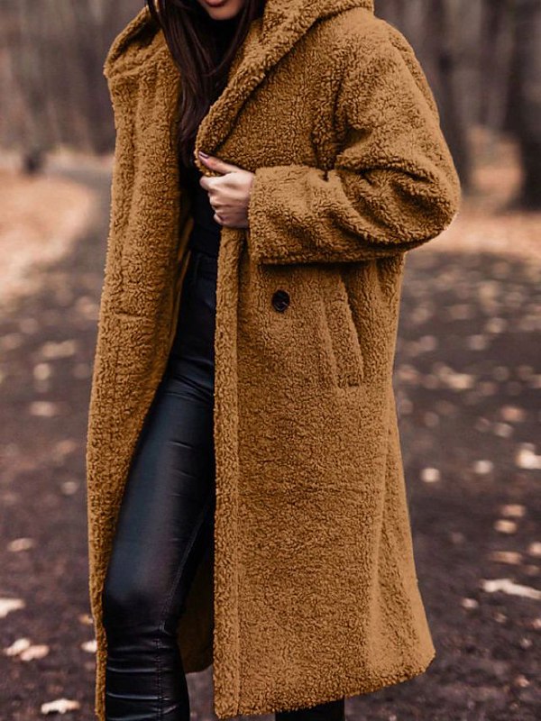 Celine™️ Faux Fur Long Coat